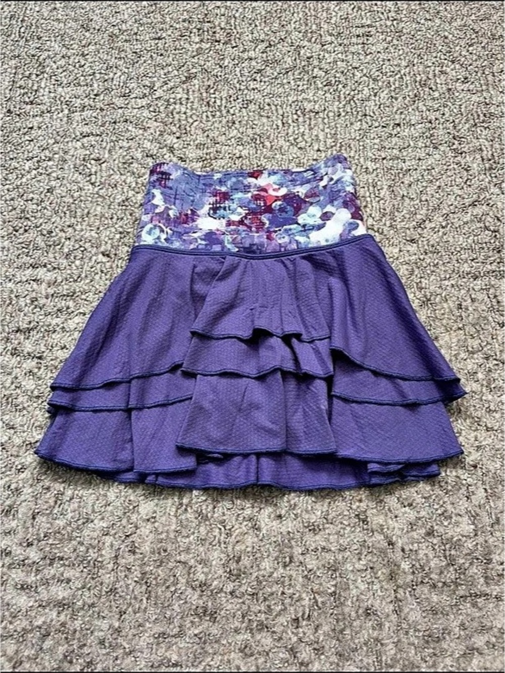 Disney iviva Girls Floral Layered Skirt Like New